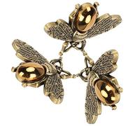 Keenso Pince/support à Chaussures à la Mode 3 Pièces, Accessoires de Pinces à Chaussures élégants, Accessoires de Vêtements à Boucle Multifonctionnelle pour Cadeaux de Fête des Mères (GOLD)