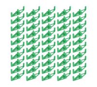 Keenso Pince/Support D'Entraînement de Tige Réglable Réutilisable, Clamp/Holder de Support de Plante pour Légumes, Entraînement à Faible Stress, 50 Paquets (Green)