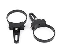 Keenso Pinces de Support de Montage, Support de Montage de Lumière Tube en Alliage Aluminium Noir pour Lampes de Travail(3inch)