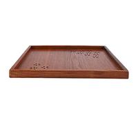 Keenso Plaque à thé en Bois Premium Plaque élégante Servie pour les Restaurants à Domicile, Bol à thé en Bois Durable et élégant pour Boissons au café de Sushi - Snacks, Adaptés à la Maison (34 *