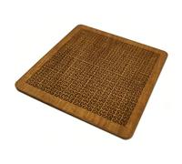 Keenso Plateau de Puzzle, Planche de Puzzle Fractal en contreplaqué de Tilleul 12 X 12 X 0,6 Cm, Casse-tête Géométrique avec Coupe Précise, adapté pour Adultes et Enfants, Décoration de Bureau, Jeu