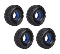 Keenso Pneus RC 4 Pièces, Pneus sur Chenilles en Caoutchouc Souple de 1,9 Pouces pour Ko3, Adhérence et Absorption des Chocs Inégalées pour Les Aventures Tout-Terrain