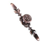 Keenso Poignée d'armoire à Tiroir de 4,72 Pouces en Alliage de Zinc, Bouton de Style Européen Rétro pour Meubles, Boîte à Bijoux, Caisses en Bois, Design élégant et élancé avec 4 Couleurs, Facile à