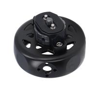 Keenso Poignée de Cage de Caméra Circulaire en Alliage D'aluminium pour Appareils Photo sans Miroir avec Trou de Vis de 1/4" et 3/8", Coussinet Antidérapant, Design Compact, Matériau Léger