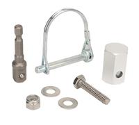 Keenso Poignée de Manivelle de Cric de Remorque Top Wind, Poignée de Levage en Aluminium avec Adaptateur de Perceuse sans Fil pour Curt 28921 Arbre de 1/2 Pouces et Poignées de