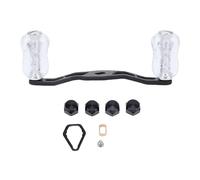 Keenso Poignée de Moulinet de Pêche, Poignée de Moulinet de Pêche Baitcast à Bascule avec Ergonomique en Acrylique