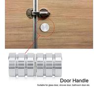 Keenso Poignée de Porte de Douche en Verre en Acier Inoxydable Durable, Facile à Assortir avec la Plupart des Portes de Maison, Convient pour la Salle de Bain, la Cave à vin.