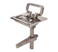 Keenso Poignée de Trappe en Acier Inoxydable, Anneau de Bateau Solide à Levage Affleurant, Poignées de Poignée de Levage 67x79mm, Loquet de Verrouillage pour Bateau de Yacht