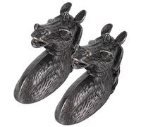 Keenso Poignées D'armoire Modernes en Alliage de Zinc en Forme de Tête de Cheval pour Tiroir de Garde-robe de Cuisine - 2 Ensembles de Poignées de Placard, Accessoires de Meubles pour Armoires de