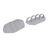 Keenso Poignées D'haltérophilie, Poignées Ergonomiques en Silicone avec Ventouses de Positionnement pour L'entraînement et l'exercice D'haltérophilie (Gray)