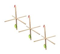 Keenso Pointe de Pêche sur Glace, Construction en Bois et ABS, équipement de Pêche sur Glace Portable avec Ficelle en Nylon de 50 M, Idéal pour la sur et Les Pêcheurs