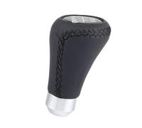 Keenso Pommeau de Levier de Vitesse de Voiture Pommeau de Levier de Vitesse Universel à 6 Vitesses en Métal et Cuir PU avec 3 Tuyaux 8 Mm 10 Mm 12 Installation Facile pour la Plupart des Conducteurs