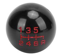Keenso Pommeau de Levier de Vitesse M10x1,5, Remplacement Rond en Alliage D'aluminium, pour Fit FD2 FN2 EP3 DC2 DC5 F20C (6 arrêts noir)