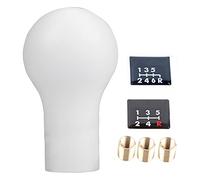 Keenso Pommeau de Levier de Vitesse, Pommeau de Levier de Vitesse Manuel Automatique à 5 Vitesses pour Lancer V3/EVO (WHITE)