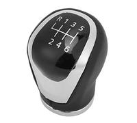 Keenso Pommeau de Levier de Vitesse, Pommeau de Levier de Vitesse Noir 6 Vitesses Tête de Manette de Vitesse Remplacement Manuel pour J11 X-Trail T32