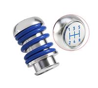 Keenso Pommeau de Levier de Vitesses, Bouton de Changement de Vitesse Manuel 5 Vitesses Levier de Tête de Vitesses Universel en Alliage d'Aluminium(Blue)