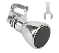 Keenso Pommeau de Volant, Poignée de Volant en Acier Inoxydable 316 Poli avec Prise en Main Sphérique Confortable pour Bateaux, Yachts, Camions et Voitures