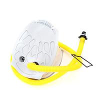 Keenso Pompe à Air à Pied, Pompe Gonflable Portable en Plastique pour Bateau, Gonfleur à Pied Compact à Commande Manuelle avec Tube d'aspiration, Accessoire d'air Léger pour Kayak, Canot en