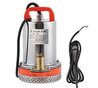 Keenso Pompe de Puisard, Petite Pompe Utilitaire Portative Thermoplastique Solaire à Batterie pour étang de Jardin de Piscine (12V)