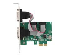 Keenso Port Série RS-232 à Haute Vitesse 2 * RS-232 COM vers PCI-E Express Card Converter, avec Un Taux de Transmission 115200bps, pour Les Projets D'automatisation Industrielle