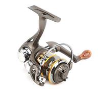 Keenso Portable Tout en Métal 13 + 1BB Roulement Mini Bobine De Filage Pêche en Eau Salée Bobine De Filature Accessoires De Pêche S'attaquer(Mini 150)