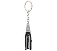 Keenso Porte-clés de Plongée, Mini Thème de Plongée Porte-clés PVC Flipper Forme Porte-clés Palme Plongée (Gris)
