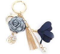 Keenso Porte-clés Décoratif Délicat en Alliage de Zinc, Pompon de Fleur, pour Fournitures de Bricolage, Pendentif de Sac