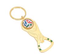 Keenso Porte-clés Ouvre-bouteille, Trophée de Football Portable, Ouvre-bouteille en Alliage D'aluminium avec Finition Texturée pour Fans de Football Hommes Femmes