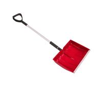 Keenso Porte de Neige Portable à L'extérieur, Pelles Amovibles pour L'urgence et Usage du Jardin, Longueur de Poignée Réglable (Rouge)