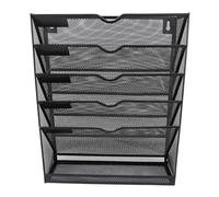Keenso Porte-dossier Mural, Organisateur de Rangement élégant Multifonctionnel pour la Maison, le Bureau, la Salle de er Durable à 6 Niveaux