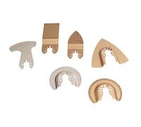 Keenso Portez 6 Pcs Oscillant Saw Phel/Wing Set pour Manipuler les Adhésifs de Remplissage et de Tuiles, Adaptés aux Projets