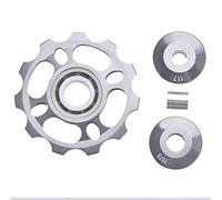 Keenso Poulie de dérailleur arrière de Roue 11T, poulie de dérailleur arrière de vélo pour pièces de Rechange de vélo de vélo de Montagne(Titane)