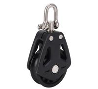 Keenso Poulie Marine, Accessoires de Bateau de Poulie de Coureur de Corde de capacité de Charge élevée en Nylon d'acier Inoxydable