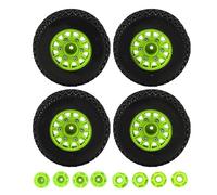 Keenso pour 1/10 RC Short Course Truck Pneus pour pour SENTON pour TRAXXAS pour Slash 12mm 14mm 17mm Hex RC Truck Pneus (Vert)