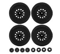 Keenso pour 1/10 RC Short Course Truck Pneus pour pour SENTON pour TRAXXAS pour Slash 12mm 14mm 17mm Hex RC Truck Pneus (Noir)