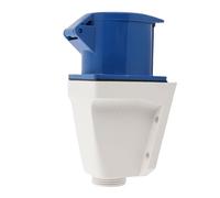 Keenso Prise Industrielle à 3 Broches IP44 16A/32A, Matériau ABS Blanc Bleu, Largement utilisé, pour Centrale électrique de Métallurgie de Quai (32A)