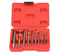 Keenso Professionnel Grade 10PCS Flûne de Spirale Bolzen Extraction Bit de Bit de Forage Gauche pour éliminer les Boulons de Pain, le Matériau CR MO et HSS