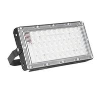 Keenso Projecteur LED Très Brillant 50W 12V, étanche, Blanc, pour Jardins et Cours