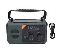 Keenso Radio d'urgence, WB NOAA AM FM Solar Hand Crank Charging Radio avec 3000000mAh Battery LED Lampe de Poche pour Intérieur Extérieur