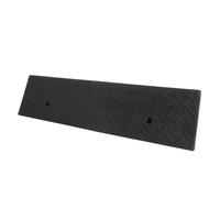 Keenso Rampe de Bordure en Caoutchouc, Rampe D'allée Robuste de 22 000 LBS avec Fixation par Boulon et Grille Antidérapante, pour Voitures Camions Fauteuils Roulants Motos Vélos (100 * 25 * 10cm)