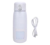 Keenso Réchauffable de Bouteille de Bouteille, de Réchauffeur de Lait Portable, avec Contrôle de la Température, Indicateur de Durée de Vie de la Batterie pour le (350 ml 4400mAh)