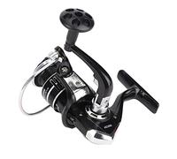 Keenso Reel de Pêche en Rotation, Conception écologique et Inclinée, Bras Métallique Pliable, Augmentation des Chanfreins, Baisse Réduite de la Coupe en Fil, 5,1: 1, adapté à la Tige Générale, à la