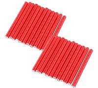 Keenso Réflecteur de Rayon de Vélo, 24 Pcs Coloré Vélo Réflecteur de Roue Vélo Rayon Réflecteur Clips Réfléchissant Avertissement Bande Clip Tube(Rouge) Protection vélo