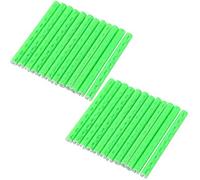 Keenso Réflecteur de Rayon de Vélo, 24 Pcs Coloré Vélo Réflecteur de Roue Vélo Rayon Réflecteur Clips Réfléchissant Avertissement Bande Clip Tube(Vert)