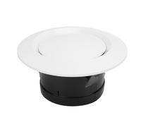 Keenso Registre de Ventilation Rond Réglable 100mm, Contrôle du Flux D’Air