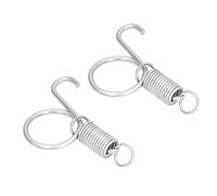Keenso Ressort de Cage galvanisé, Conception D'anneau de Traction Facile à Utiliser, adapté à Diverses Cages pour Animaux de Compagnie (Petit crochet de porte cage à ressort)