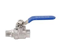 Keenso Robinet à Bille Plein Passage avec Raccord BSPT 3/8 Pouce | Performance d\'étanchéité parfaite, Idéal pour plusieurs fluides, Matériau résistant à la corrosion, Fonctionnement manuel