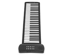 Keenso Roll Up Piano 49 Keys Premium Hand Roll Keyboard Piano for Kids Beginners, Portable à Base de Batterie USB pour Voyages en Plein Air, Matériau en Silicone Sûr (PM49)