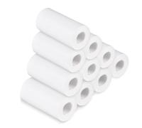 Keenso Rouleau de Papier Thermique Blanc 56 Mm, Lot de 6 Rouleaux, Papier de Transfert Thermique de qualité Supérieure pour Imprimante D'étiquettes, Appareil Photo, Utilisation Sûre, Claire (10