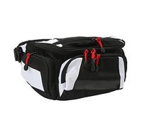 Keenso Sac Banane de Moto pour Course Tout Terrain, Ceinture Réglable | Tissu Oxford Durable, Ceinture Réglable à la Taille avec Fermeture Éclair Robuste, Coussinet Arrière Respirant, Poches